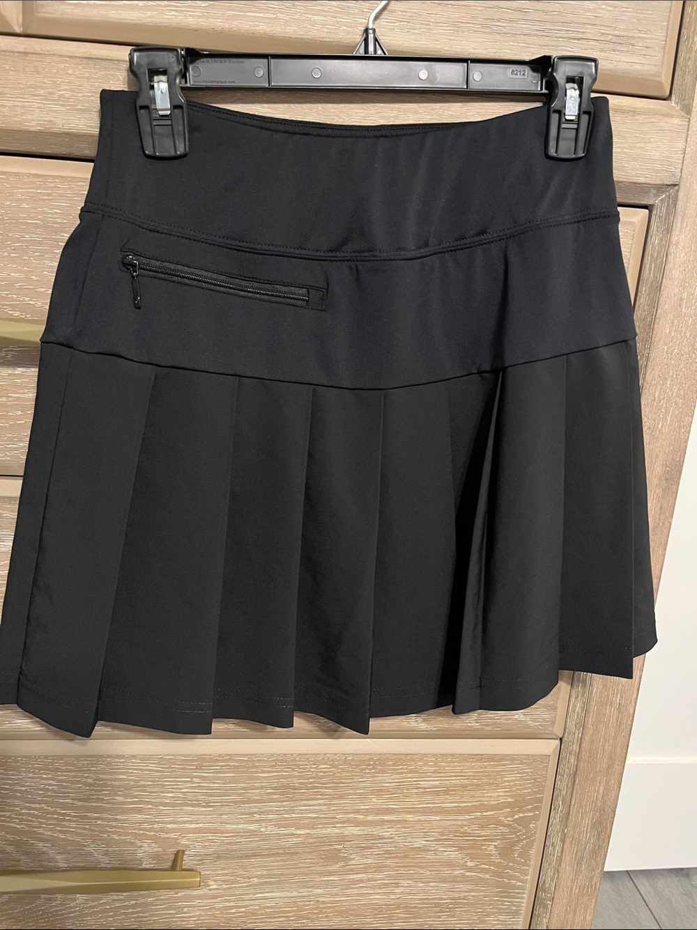 GGblue Black Pleated Athletic Skort with Zip Pockets Size XS